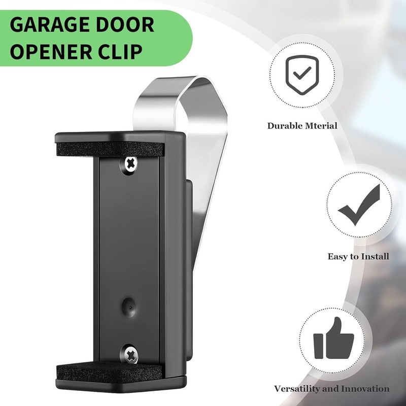 2 Pack Garage Door Opener Clip for Visor, Universal Car