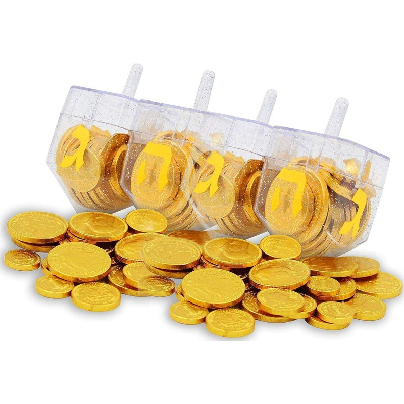 The Dreidel Company Hanukkah Fillable Transparent Clear Can Be Filled