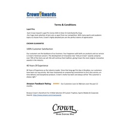 Crown Awards Hockey Pin - 1.25" Hockey Sticks and Puck Enamel Lapel Pin Prime