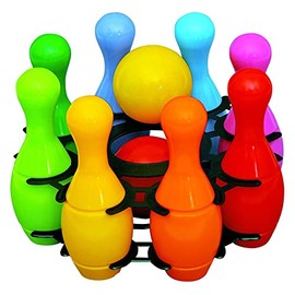 mini Bowling Set 8+2 16cm Kegelspiel Kegel Kugel Kinderbowling Kinderkegel