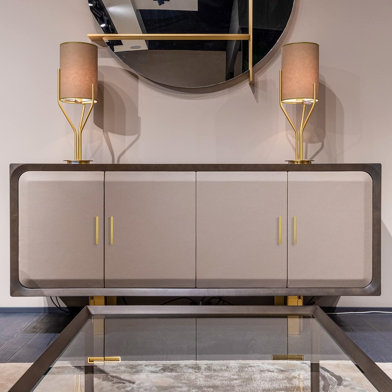 Ravinte 10 Pack 4 Inch Square Cabinet Handles Brushed Brass