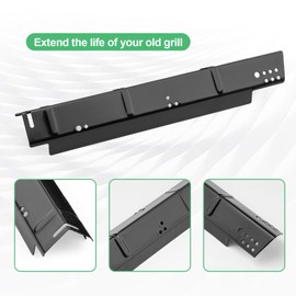 BBQ-Yummy Grill Heat Plate Replacement for Dyna-Glo 5 Burner DGH485CRP DGH474CRP DGH483CRP, Dyna-Glo 4 Burner DGH450CRP Grills Parts, Porcelain Steel Heat Plate 5 Pack