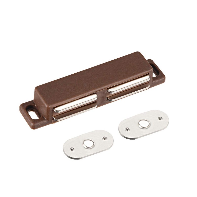 uxcell Double Magnetic Catch Latch In Closures PP Brown for