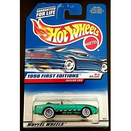 Hot Wheels - 1998 First Editions - Jaguar XK8 - #5 of 40 Cars - Green custom Paint - Collector #639 - Limited Edition - Collectible