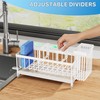 Cisily Sponge Holder for Kitchen Sink, Sink Caddy with High