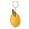 Vesaneae Lemon Keychain, Cartoon Cute Fruit Keyring, Creative Leather Keychain,