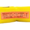 Heavy Duty Tow Strap, 4" x 30 ft, Yellow, Industrial