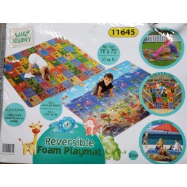 Little JOURNEY Reversible Foam Playmat  (76 × 70) (LETTERS & NUMBERS / UNDER SEA