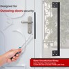 Door Latch Guard Home Security Door Lock Plate, Outswing Door
