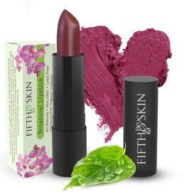 Fifth & Skin BOTANICAL Lipstick (CHERRY) | Vegan | Natural | Organic | Certified Cruelty Free | Paraben Free | Petroleum Free | Healthy | Moisturizing | Vibrant Color that's Good for your Lips!