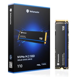Yottamaster Y10 NVMe SSD 256GB PCIe Gen4 M.2 SSD, Up to 2500 MB/s, Internal Solid State Drive