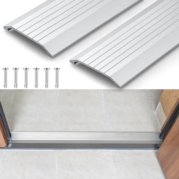 Otoolling 2 Pcs 3" x 3/8" x 36" Aluminum Threshold