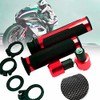 Puño Moto Cubre Contrapeso Aluminio Deportivo Universal Motocicleta Rojo