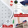 Christmas Bathroom Sets with Shower Curtain and Rugs, Deer Santa