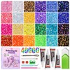 40,000 Pcs Multicolor Flatback Rhinestones Bedazzling Kit