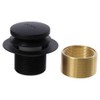 iuniq Black Tip Toe Tub Drain Kit, Heavy Duty Brass