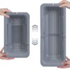 Gulex Colador de acero inoxidable de 3 cuartos, colador para