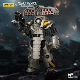 Toyverse JOYTOY 1/18 Action Figure Warhammer The Horus Heresy, Iron Warriors Tyrant, Headquarters with Rocket Launcher, Movable Joints, Character Model, Age 15+