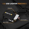 Lafagiet Waterproof Arc Lighter, Outdoor Dual Plasma Arc Lighter, USB