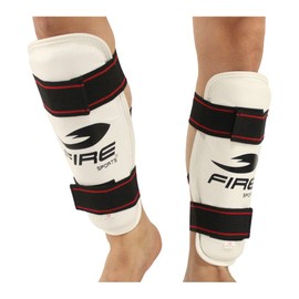 FIRE SPORTS Espinillera para Taekwondo Artes Marciales Entrenamiento Shin Guards Proteccion (Grande)