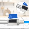 TAISHER 2PCS 304 Stainless Steel Compression Mini Ball Valve Shut