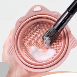 Tomatoms Toma foldable puff/brush cleaning tool 2pcs/makeup cleanser (CN222) / 토마접이식 퍼프/브러쉬 세척툴 2개/메이크업 클렌져(CN222)