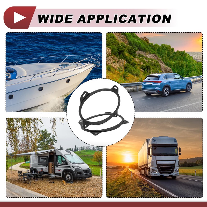 HEROFFIX 2 Pcs Audio Coaxial Speaker Speaker Spacer Ring Tweeter