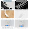 UamGlsob 2 Pairs 5/16" Flat Elastic Shoe Lace, 27"-72" Length