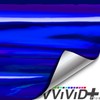 VViViD Holographic Chrome Blue Vinyl Wrap DIY Air-Release Adhesive Film