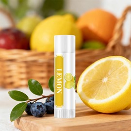 Peacoblue Colorful Fruits Chapstick Labels for Tube, Lip Balm Sticker
