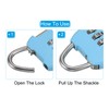 PATIKIL Security Steel Cable with 3 Digit Combination Lock, Travel