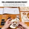 3D Wooden Puzzle DIY Assemble Wooden Model Mechanical Music Box