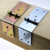 2 Pieces Sliver Folding Hinge for Wood Box,Iron Door Hinges