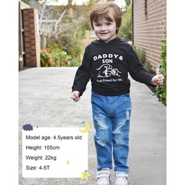 WESIDOM Toddler Boy Clothes,Long Sleeve Printing Hoodie+Jeans Pants Toddlers Boys Outfits Set 1-6Y Kids Clothing
