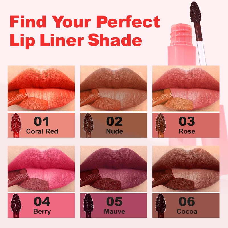 Peel Off Lip Stain Lip Liner Waterproof Lip Tint Berry