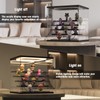 Nynelly Acrylic Lighted Display Case for Collectibles, 5 Tier Figure