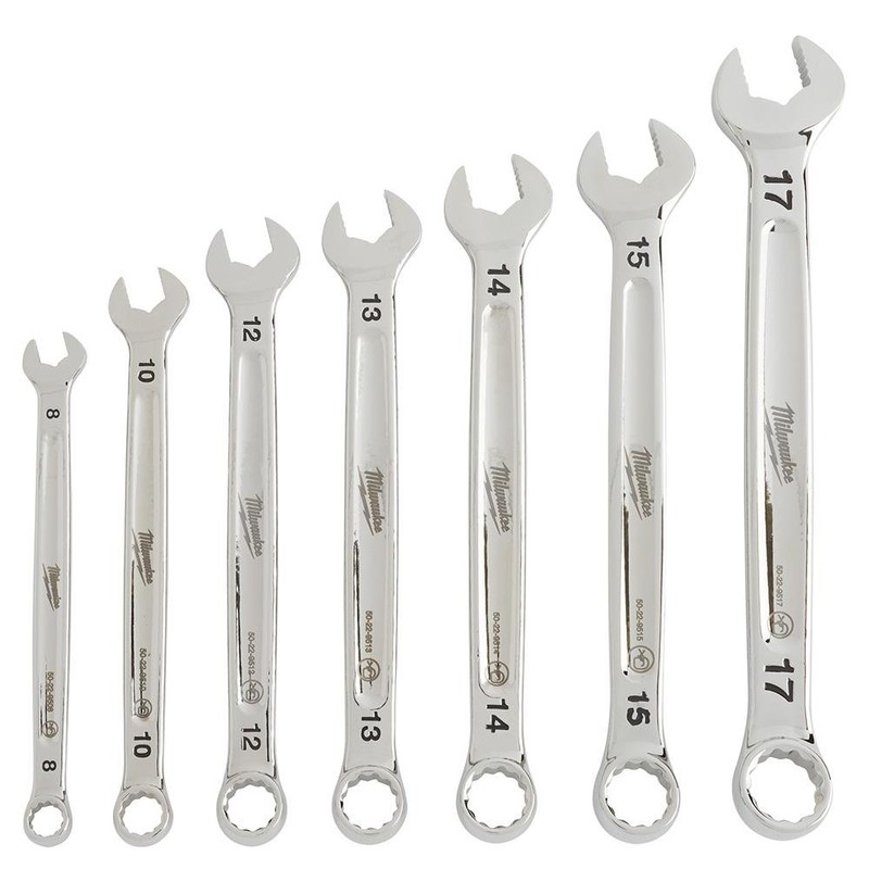 Milwaukee MAX BITE Combination Metric Wrench Set (7-Piece)