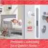 Door Knob Wall Protectors 6-Pack, 2 Inch Clear Silicone Door