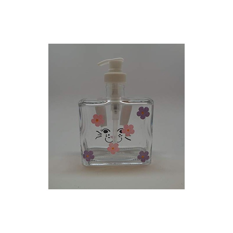 Hand Painted Easter Bunny Soap Dispenser with cute bunny face