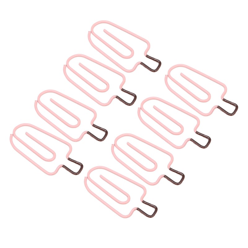 100PCS Ice Cream Paper Clips Metal Funny Cute Paper Clamp