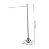 SEWACC Metal Desktop Flagpole Sturdy Flag Base Stand for Home