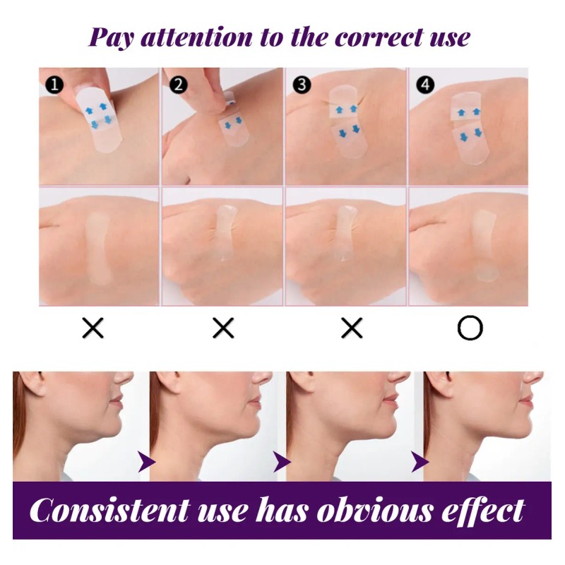 Parche Lifting Facial Reafirmante Invisible 60 Pcs
