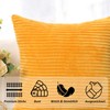 CALIYO Cushion Cover, Corduroy Plain Set of 2 Cushion Covers,