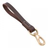 DONGKER 11.8" Short Dog Leash, Leather No Tangle Dog Leash