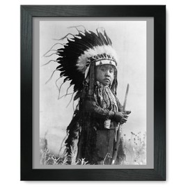 Framed Print 9x12: A Cheyenne Warrior Of The Future, 1907