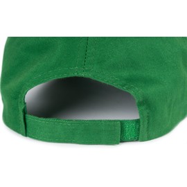 styleBREAKER 04023018 Unisex Baseball Cap with Brushed Surface, 6 Panel Cap, Plain, Velcro Adjustable, fir green