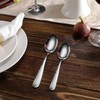 KEAWELL Premium 20/45/65 Piece Louise Hammered Silverware Set with Round