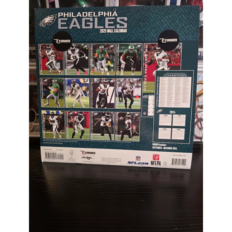 2025 Wall Calendar 16 Month Philadelphia Eagles NEW