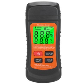 Digital Wood/Walls Moisture Meter, Suitable for Quickly Measuring Room Temperature, Humidity of Raw Wood, Paper, Plaster Walls and Temperature, etc. Moisture Detectors (ZN-MT02)