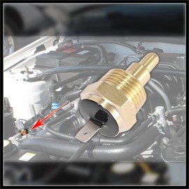 Hihaha Universal Automotive Radiator Engine Cooling Fan Temperature Thermostat Sensor Switch 1/2" NPT 170 Degree on 155 Degree Off Durable Material